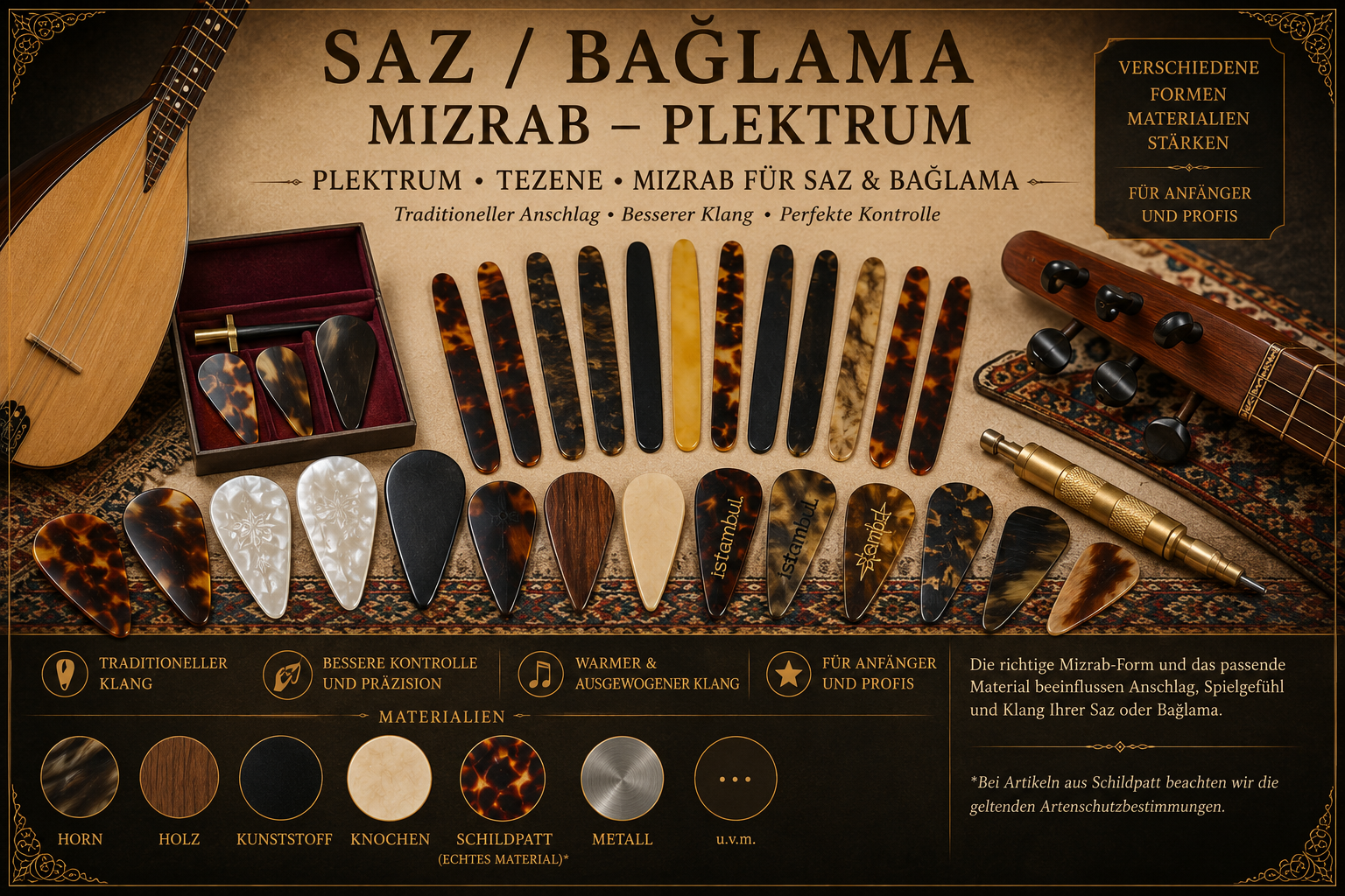 Saz – Bağlama Mizrab & Tezene category icon/image